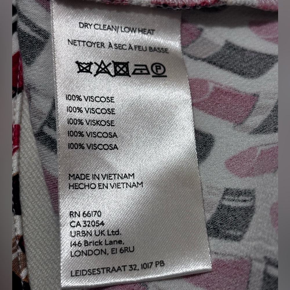 Anthropologie The Tilda Pants: Printed Lipstick Edition Size X-Small - Picture 9 of 10